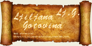 Ljiljana Gotovina vizit kartica
